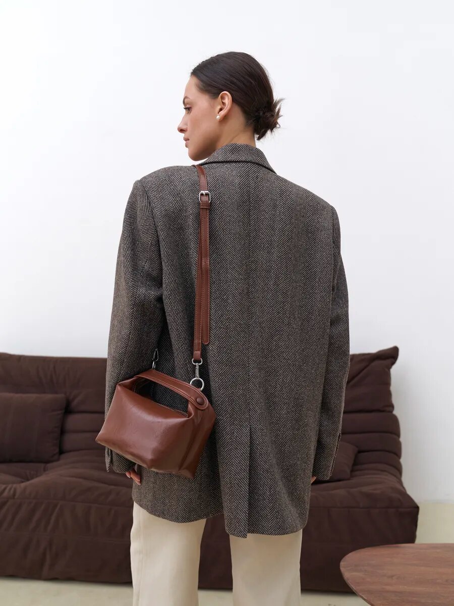 Сумка кросс-боди BERGEN DESIGN, коричневый — фото 1