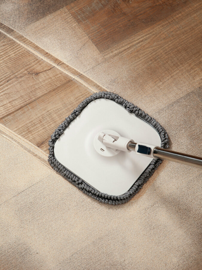 Швабра с отжимом и складным ведром Cleanup 13 л компактная для мытья полов Smart Solutions SS0000321 — фото 1