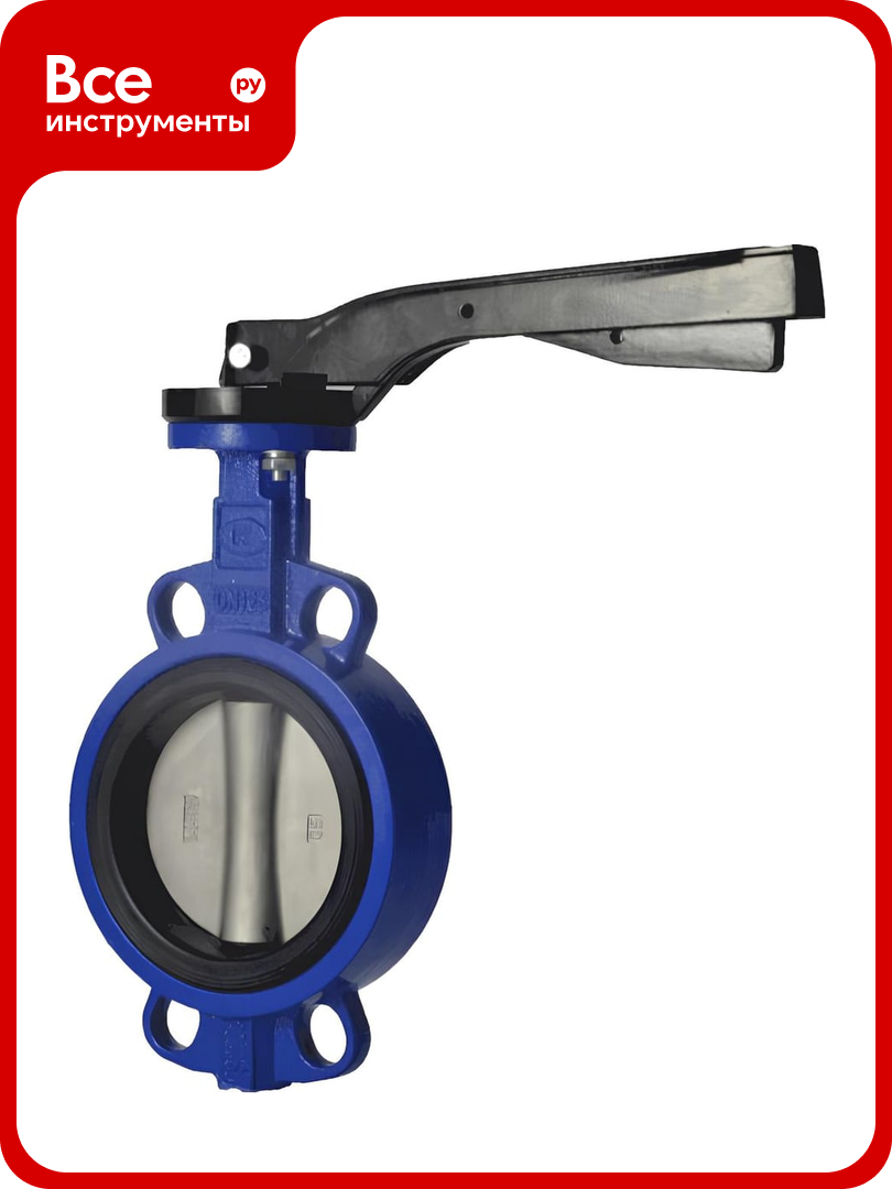 Поворотный затвор Zetkama чугун EPDM Ду40 Ру16 д/нерж 497B040C68 107-5256