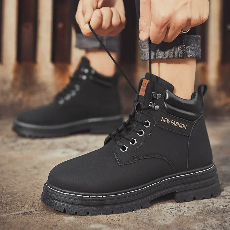 Ботинки тимберленды, размер 36, черный