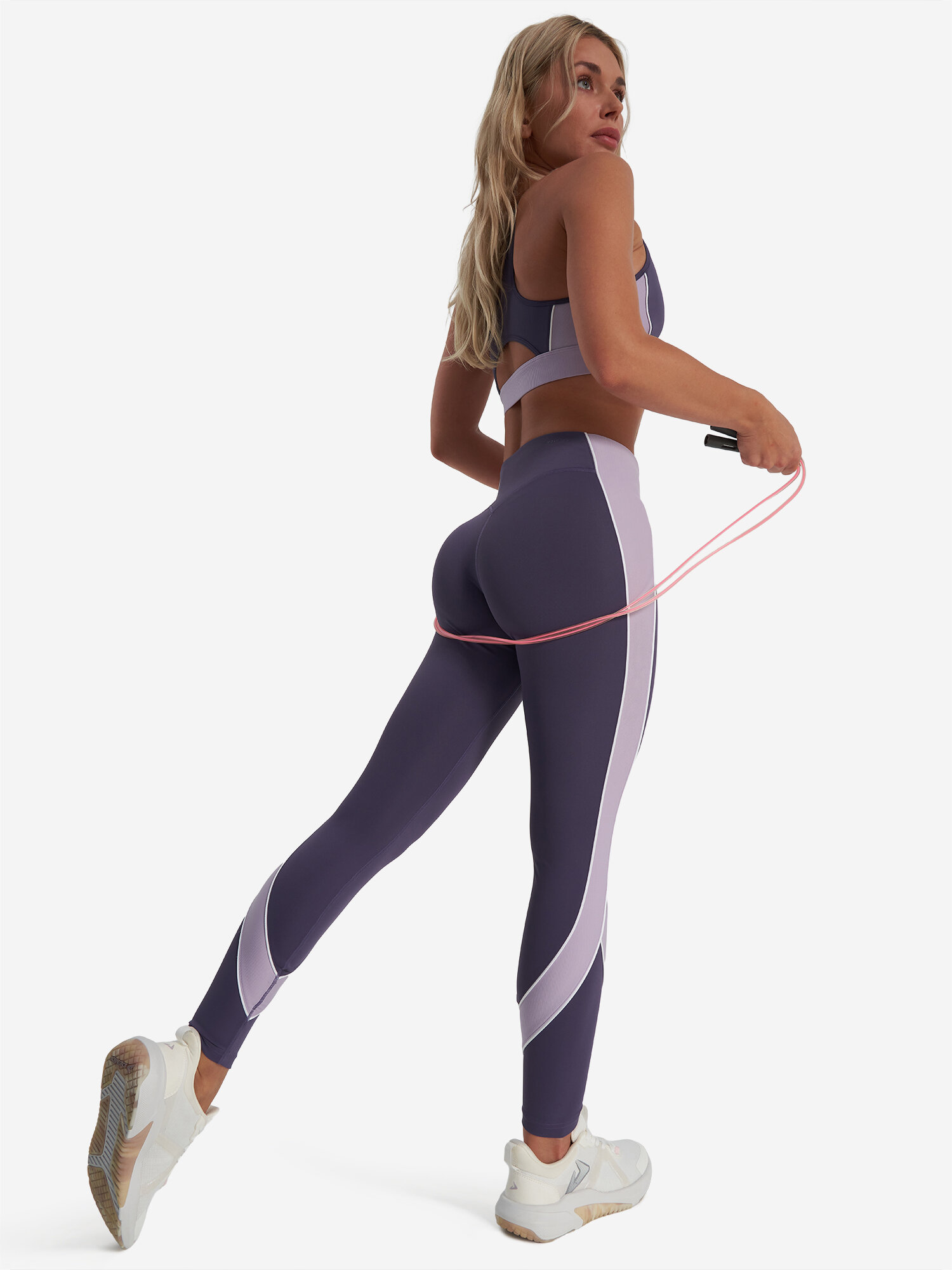 Легинсы спортивные Demix, размер 46, фиолетовый — фото 1