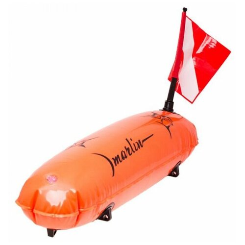 Буй MARLIN TORPEDO PVC, оранжевый буй mares torpedo