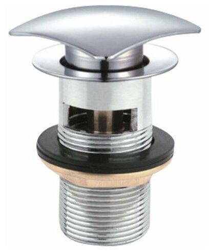 Донный клапан Cezares CZR-SCQ2-01 Донный клапан с системой "Клик-клак", с переливом, хром