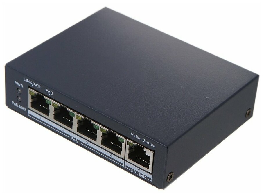 Коммутатор Hikvision DS-3E0505P-EM
