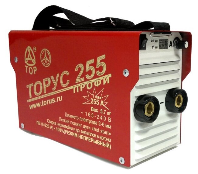 Сварочный аппарат инверторного типа Торус 255 Профи провода в комплекте TIG MMA
