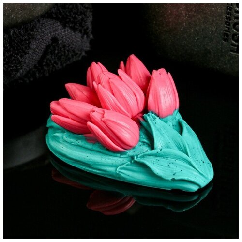 Фигурное мыло Букет тюльпанов 65гр фигурное мыло стриптиз женский цвет разноцветный