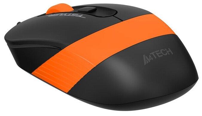 Мышь A4Tech Fstyler FM10 черныйоранжевый оптическая 1600dpi USB 4but
