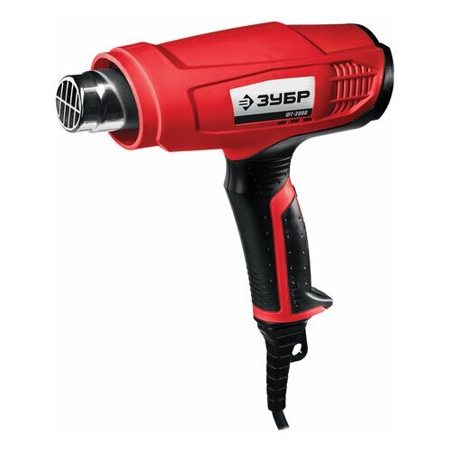 Фен технический сетевой 2000 Вт насадки 3 шт 650 градусов расход воздуха 550 лмин ЗУБР ФТ-2000 3130₽