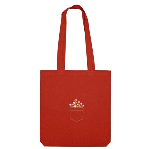 фото Сумка шоппер us basic, красный