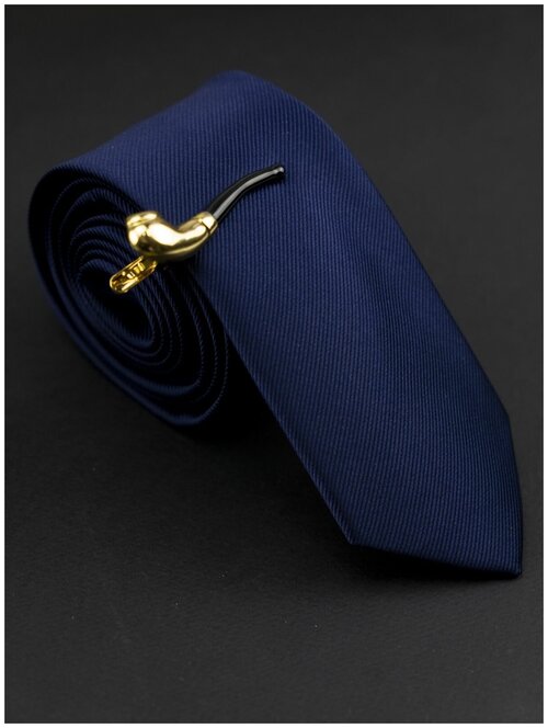 Зажим для галстука 2beMan, нержавеющая сталь, золотой, черный