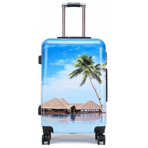 Чемодан Удачная покупка, 60 л, размер M, синий