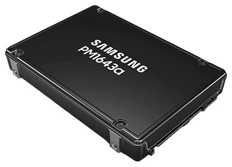 Samsung Enterprise SSD, 2.5"(SFF), PM1643a, 3200GB, SAS, 12Gb/s, R2100/W2000Mb/s, IOPS(R4K) 450K/90K, MTBF 2M, 3DWPD/5Y(official FW mod), OEM