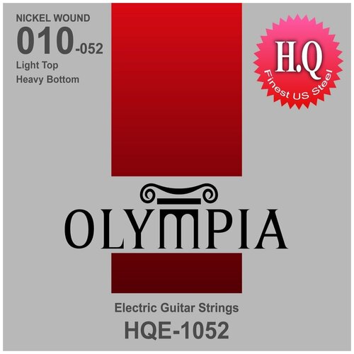 Струны для электрогитары Olympia HQE1052 olympia hqb 45100 струны для бас гитары nickel wound 45 100