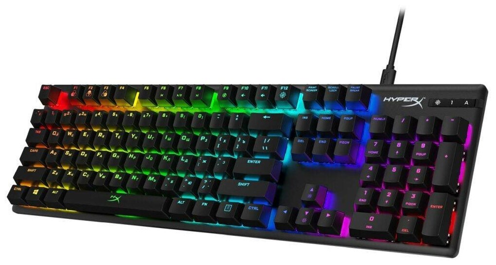 Клавиатура HyperX Alloy Origins механическая черный USB for gamer LED 4P4F6AAABA