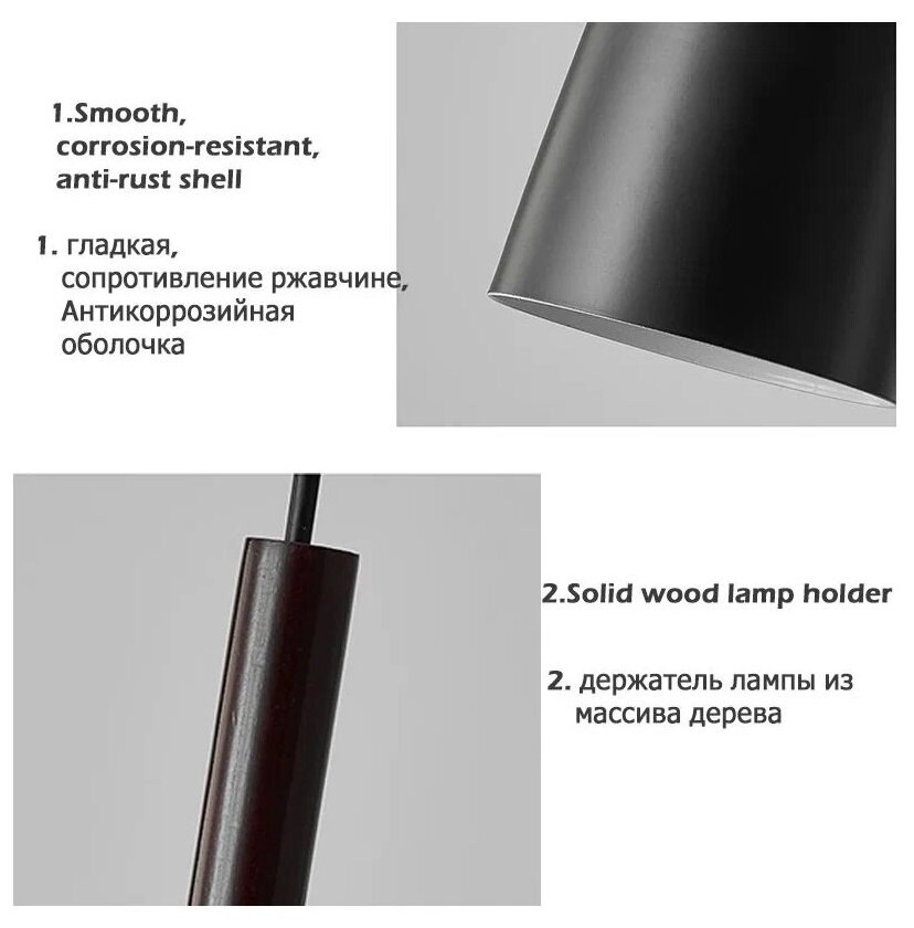 Светильник потолочный современный минималистичный / Бра подвесной светильник для гостиной, спальни, ванной комнаты / Подвесная лампа для кухни - фотография № 4