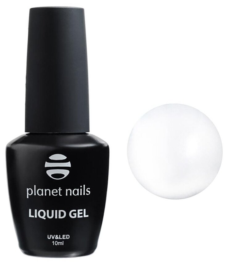 Гель моделирующий во флаконе Liquid gel milk Planet nails молочный 10 мл арт.11353
