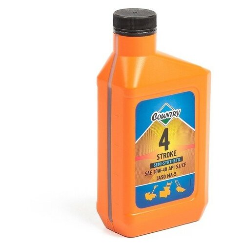 фото Масло четырехтактное country полусинтетическое sae 10w40 sj/cf, 0,5 л 2704062 country .