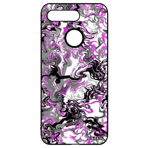 фото Противоударный чехол на телефон // honor v20 / view 20 // "мраморный фон" эффект зигзаг, utaupia, розовый