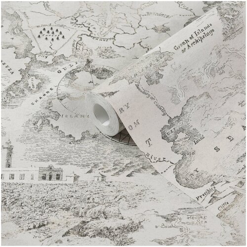 Обои компакт-винил на флизелиновой основе МИР Карта 45А-280-02 (1,06х10 м)