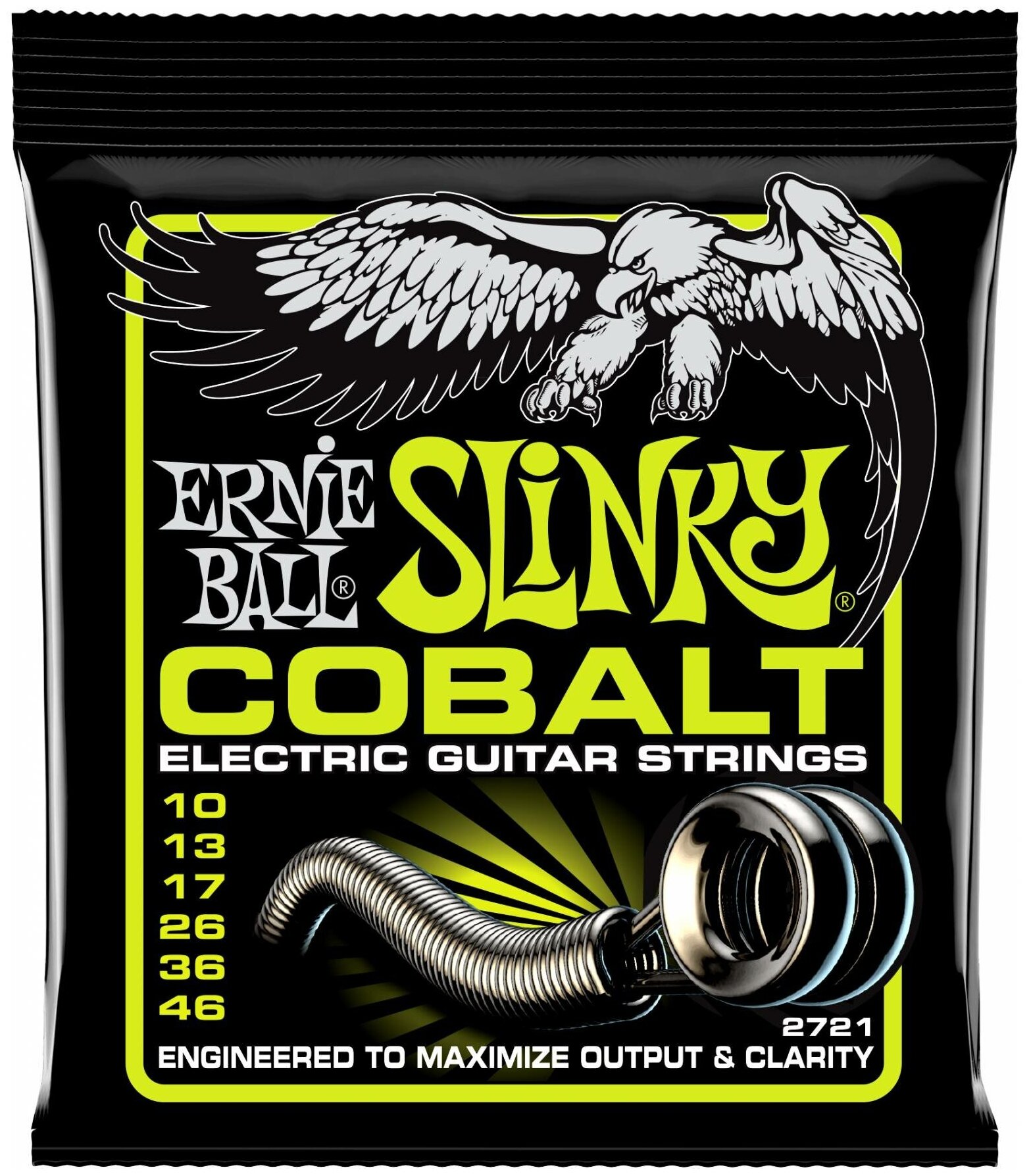 ERNIE BALL 2721 - струны для эл. гитары Cobalt Regular Slinky (10-13-17-26-36-46)