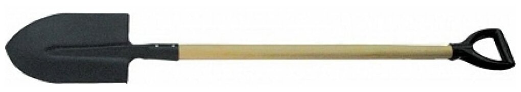 Лопата штыковая Ремоколор копальная, ст, 1,5мм, пор, окраска, с чер, в/с и V-образной ручкой, 69-0-220