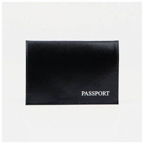 Обложка для паспорта , черный обложка для паспорта тиснение цвет розовый