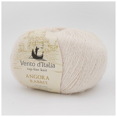 Пряжа Vento d'Italia Angora Rabbit (Ангора Кролик) 07 суровый 70% пух ангорского кролика, 30% нейлон 50г 350м 5шт