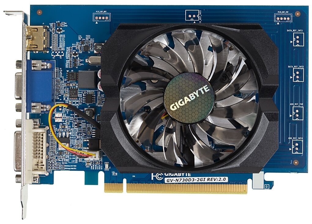 Видеокарта Gigabyte GeForce GT 730 2048 МБ RET (gv-n730d3-2gi)