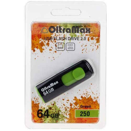 USB OLTRAMAX 64GB-250 зеленый