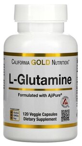 Фото California Gold Nutrition L-Glutamine 120 капс (California Gold Nutrition)