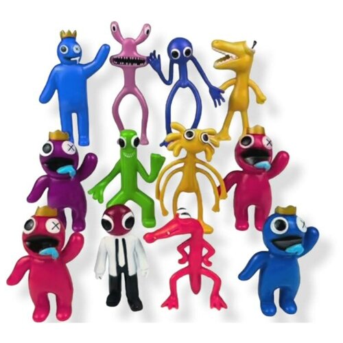 Набор роблокс персонажей Радужные друзья по 10 см 12 шт