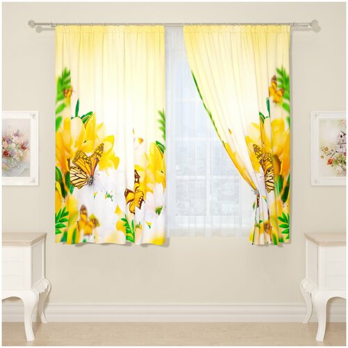 Сирень Фотошторы Zhjoltoe Nastroenie Цвет: Белый