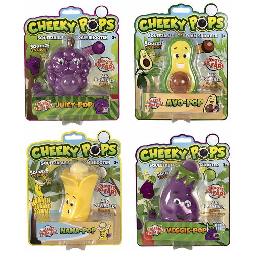 HTI. Игрушка стреляшки фрукты Cheeky Pops в ассортименте арт.1374935 hti игрушка сквиш единорог сквишик арт 1374643