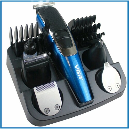 Машинка для стрижки VGR Набор для стрижки 8 в 1 V-172 триммер для бороды волос беспроводнаяпрофессиональная 199000₽