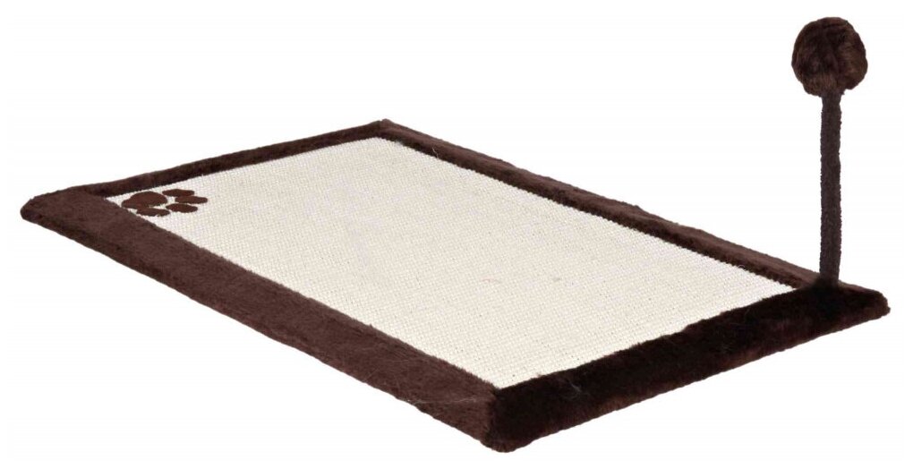 Когтеточка-коврик с игрушкой, 70 х 45 см, темно-коричневый, Trixie (4323)