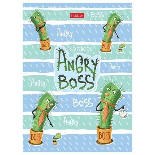 Бизнес-блокнот А6 64л, 7БЦ Hatber Angry Boss