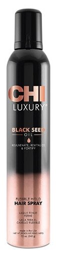 Лак для волос подвижной фиксации Chi Luxury Black Seed Oil Flexible Hair Spray 284 гр CHILVHS10