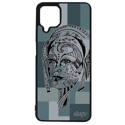 фото Качественный чехол на телефон // galaxy a12 // "портрет женщины" woman дизайн, utaupia, серый