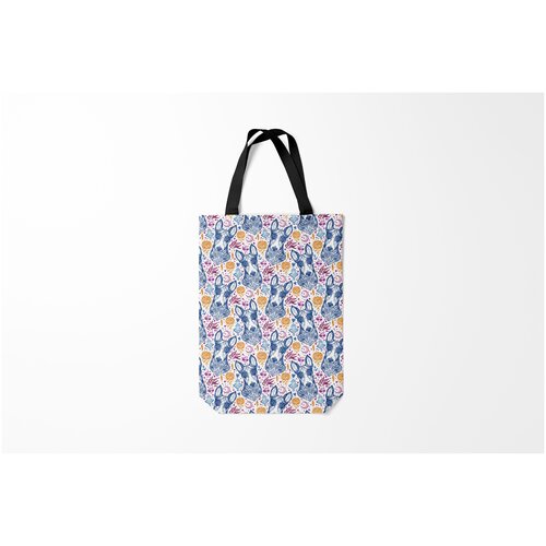 фото Сумка-шоппер / 31х42 см / популярные иллюстрации / голова животного бультерьер burnettie