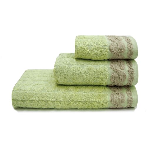 фото Tana home collection полотенце sabrina цвет: зелёный (70х140 см) br41951