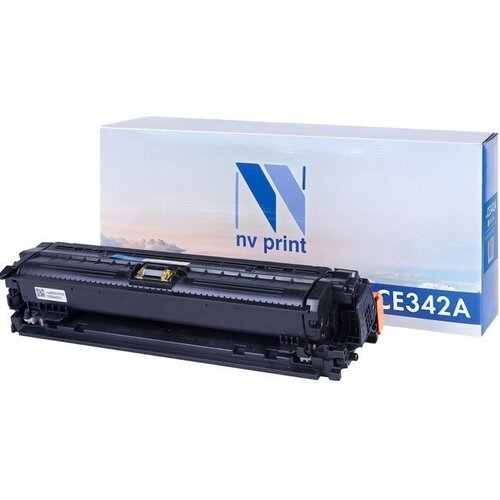 Лазерный картридж NV Print NV-CE342A, CE272AY для HP LaserJet Color CP5525dn, CP5525n, CP5525xh (совместимый, жёлтый, 16000 стр.)