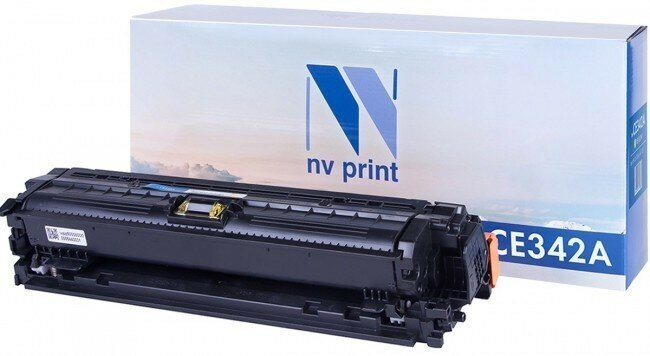 Лазерный картридж NV Print NV-CE342A, CE272AY для HP LaserJet Color CP5525dn, CP5525n, CP5525xh (совместимый, жёлтый, 16000 стр.)