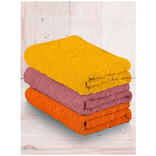 фото Набор махровых полотенец yasmin 3шт(50*100) туркмения