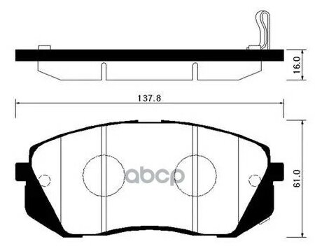 Колодки Тормозные Дисковые Передн Kia: Carens 06-09, Rondo 07-09, Sportage R 4wd 10- / Hyundai: Sonata (Yf) (16 Inch) 10-, Tucson Ix35 (16 Inch) 10- HSB арт. HP1040