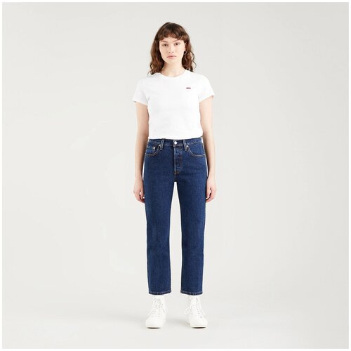 Джинсы  Levis 501 Crop Jeans, размер 27/26, синий