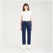 Джинсы  Levi's 501 Crop Jeans, прямые, средняя посадка, стрейч, размер 25/26, синий