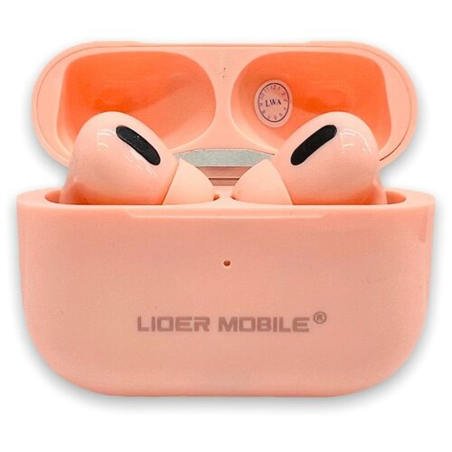 Беспроводные TWS наушники Lider Mobile Pro 3 white Premium для телефона смартфонаБлютуз bluetooth наушники с микрофономрозовые 154800₽