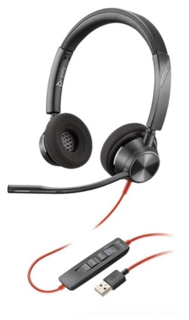 Plantronics Poly Blackwire 3320 Microsoft USB-A [214012-01] - Проводная гарнитура MS Teams