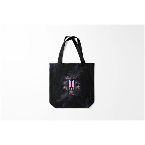 фото Сумка-шоппер / 40х40 см / k pop / bts бтс автографы burnettie