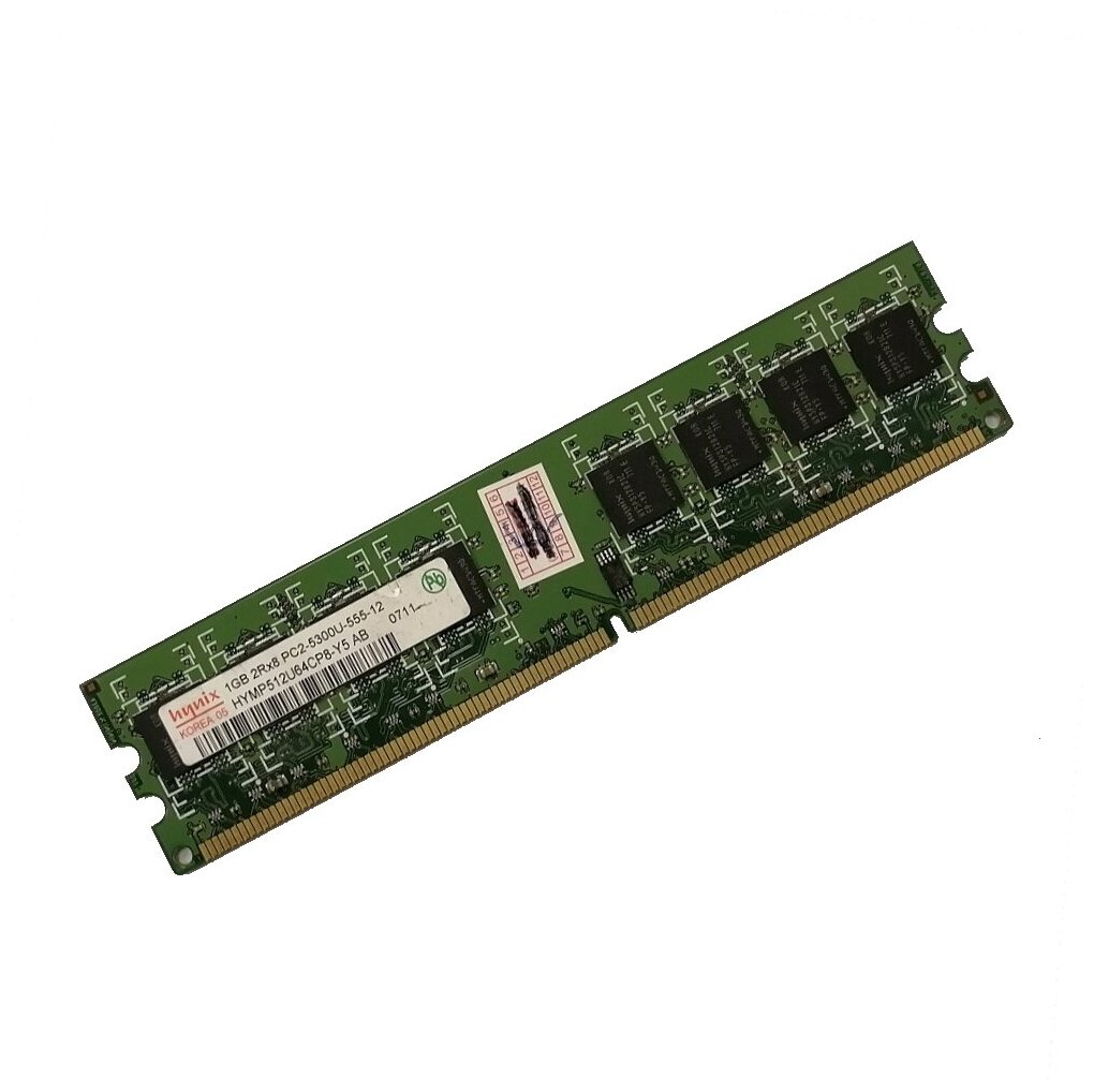 ОЗУ Dimm 1Gb PC2-5300(667)DDR2 Hynix HYMP512U64CP8-Y5